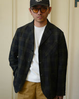 Black Watch Tarten Linen Blazer LabourUnionClothing