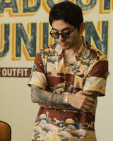 Japanese Suburban Twill Hawaiian Shirt LabourUnionClothing