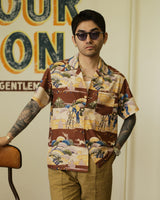 Japanese Suburban Twill Hawaiian Shirt LabourUnionClothing