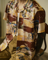 Japanese Suburban Twill Hawaiian Shirt LabourUnionClothing