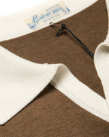 Two Tone Buttonless Polo Shirt