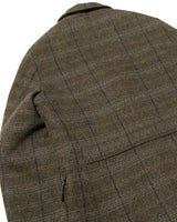 Tartan Shooting Blazer Grey LabourUnionClothing