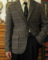 Tartan Shooting Blazer Grey LabourUnionClothing