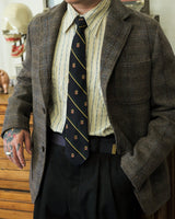 Tartan Shooting Blazer Grey LabourUnionClothing