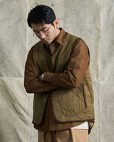 Dimond Quilting Vest Labour Union Clothing