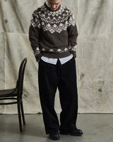 Cord Loose Straight Trousers