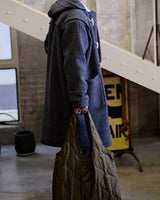 Melton Wool Chevron Duffle Coat Labour Union Clothing