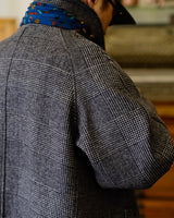 Checked Wool Balmacaan Coat Labour Union Clothing