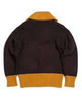 Two-tone Shawl Collar Jumper
