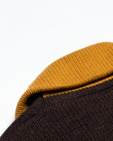 Two-tone Shawl Collar Jumper