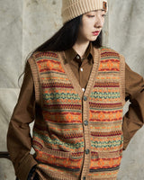 Fair Isle Knitting Vest Labour Union Clothing