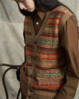 Fair Isle Knitting Vest Labour Union Clothing