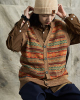 Fair Isle Knitting Vest Labour Union Clothing