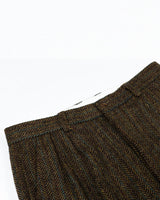 Herringbone Tweed Tapered Trousers Labour Union Clothing