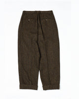 Herringbone Tweed Tapered Trousers Labour Union Clothing