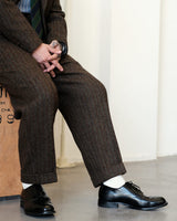 Herringbone Tweed Tapered Trousers Labour Union Clothing