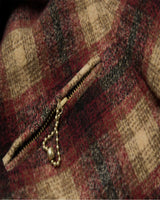 Burgundy Plaid Sports Jacket