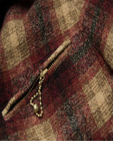Burgundy Plaid Sports Jacket LabourUnionClothing