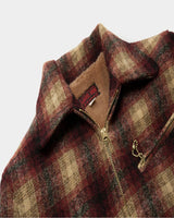 Burgundy Plaid Sports Jacket LabourUnionClothing