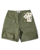 Labourunion-clothing-handemade-american-retro-vintage-style-menswear-bottoms-P44S_Army_Back_Pockets_Olive_Shorts