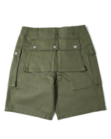 Labourunion-clothing-handemade-american-retro-vintage-style-menswear-bottoms-P44S_Army_Back_Pockets_Olive_Shorts