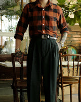 Chemise à carreaux rouges