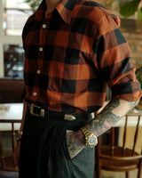 Red Plaid Shirt LabourUnionClothing