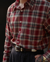 Burgundy Plaid Shirt