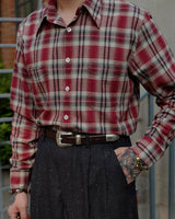 Burgundy Plaid Shirt LabourUnionClothing