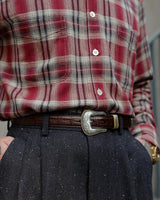 Burgundy Plaid Shirt LabourUnionClothing