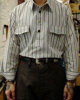 Striped Pullover Shirt LabourUnionClothing