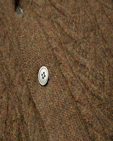 Shetland Wool Cable-knit Cardigan LabourUnionClothing