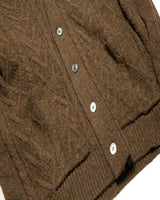 Shetland Wool Cable-knit Cardigan LabourUnionClothing