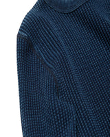 Indigo Waffle Sweatershirts LabourUnionClothing
