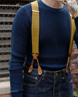 Indigo Waffle Sweatershirts LabourUnionClothing