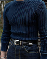 Indigo Waffle Sweatershirts LabourUnionClothing