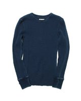 Indigo Waffle Sweatershirts LabourUnionClothing