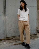 labourunion- clothing-american-retro-1940s- crew-neck-tee-olive-gurkha