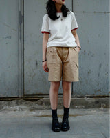 labourunion- clothing-american-retro-1940s- crew-neck-tee-red-shorts-gurkha