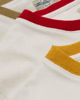 labourunion- clothing-american-retro-1940s- crew-neck-tee-yellow-red-olive