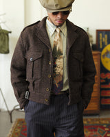 P49 Battledress Blouse Tweed Brown LabourUnionClothing