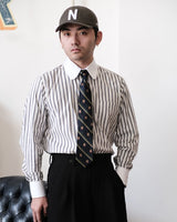 Club Collar Striped Shirt LabourUnionClothing