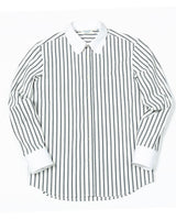 Club Collar Striped Shirt