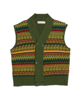 labourunion_clothing_heritage_menswear_Fair_Isle_sleeveless_wool_cardigan