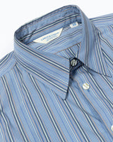 Multitrack-Striped Cotton Shirt LabourUnionClothing