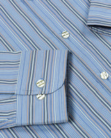Multitrack-Striped Cotton Shirt LabourUnionClothing