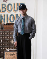 Multitrack-Striped Cotton Shirt LabourUnionClothing