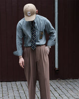 Multitrack-Striped Cotton Shirt LabourUnionClothing
