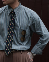 Multitrack-Striped Cotton Shirt LabourUnionClothing