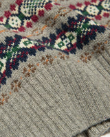 Fair Isle Jumper Grey LabourUnionClothing